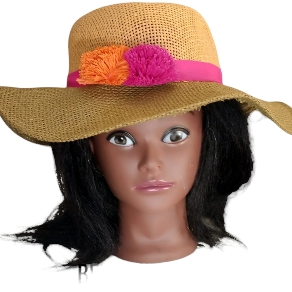 COPY - Betsy Johnson Super Super Cute Summer Floppy Hat with floral decors